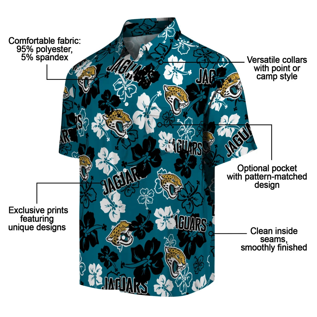 Jacksonville Jaguars Hibiscus Bloom Hawaiian Shirt – Moonbestprint