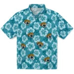 Jacksonville Jaguars Hawaiian Shirt - Hibiscus Cluster | Moonbestprint