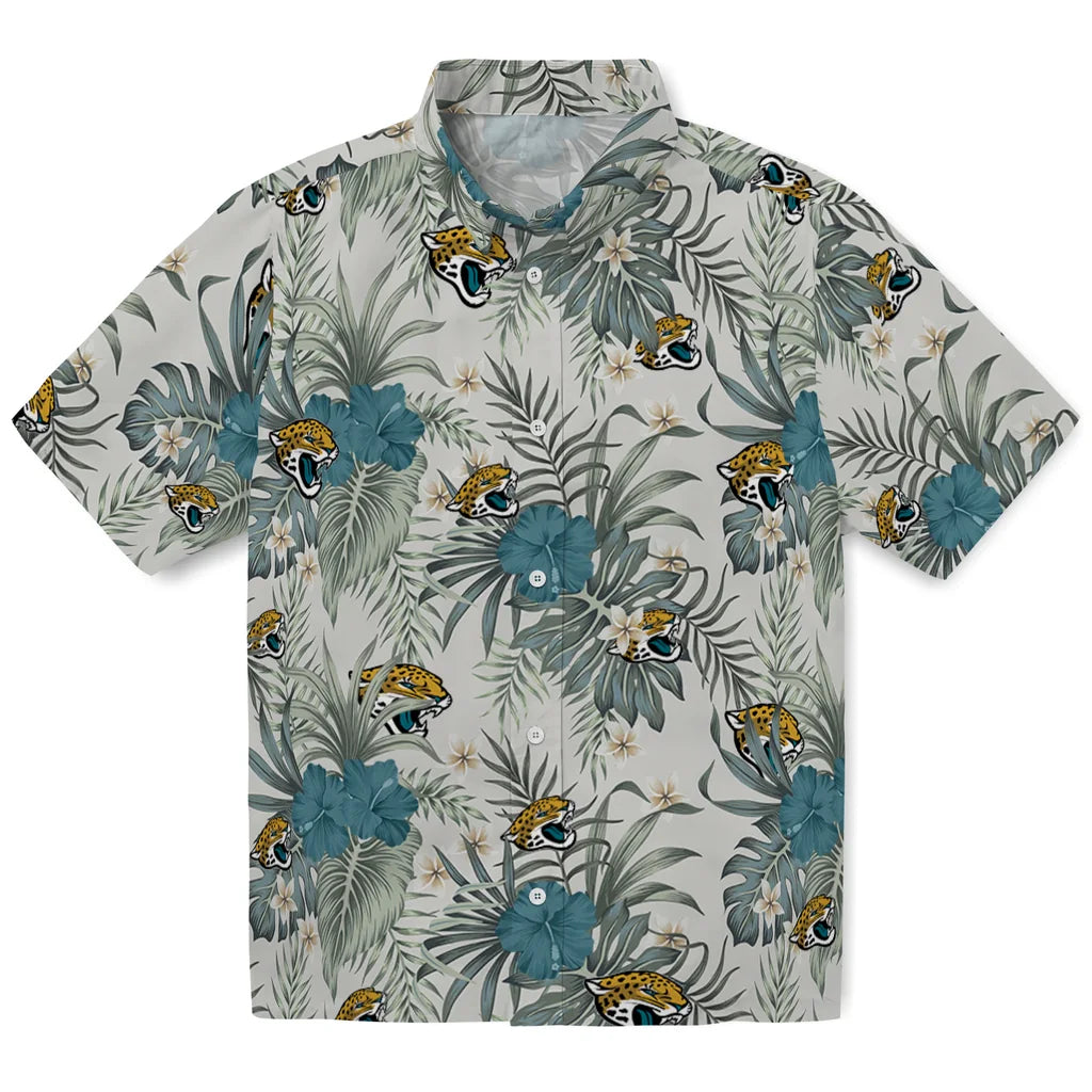 Jacksonville Jaguars Hawaiian Shirt - Hibiscus Designs | Moonbestprint