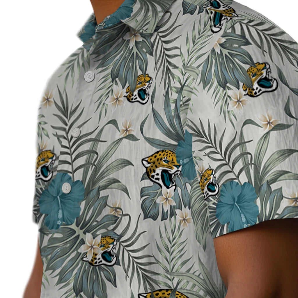 Jacksonville Jaguars Hawaiian Shirt - Hibiscus Designs | Moonbestprint