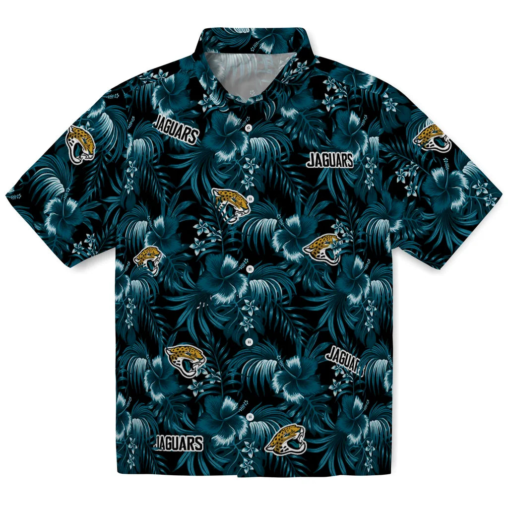 Jacksonville Jaguars Hawaiian Shirt - Hibiscus Exotic | Moonbestprint