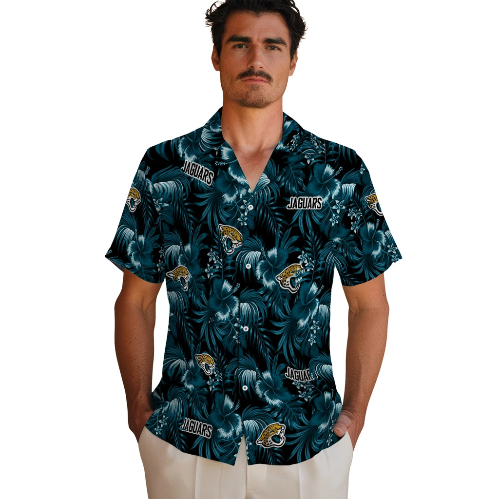 Jacksonville Jaguars Hawaiian Shirt - Hibiscus Exotic | Moonbestprint