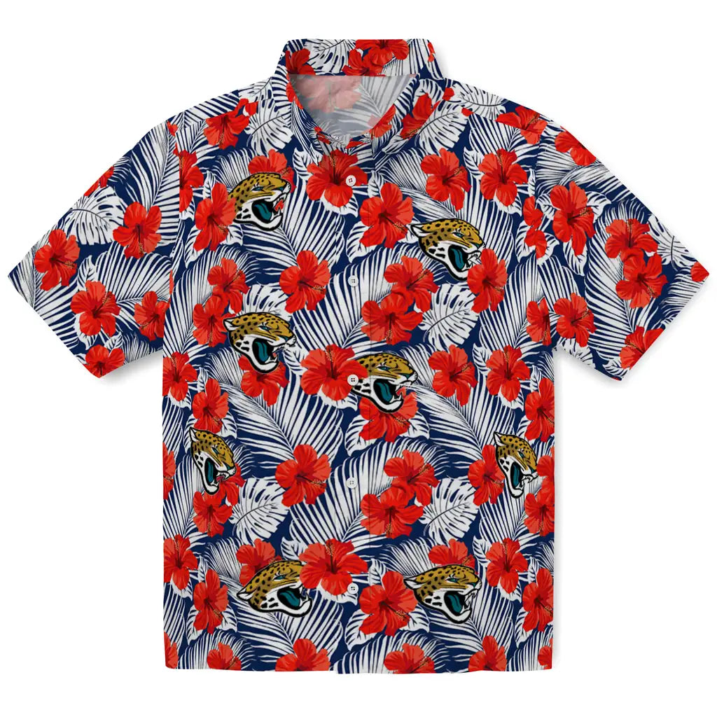 Jacksonville Jaguars Hawaiian Shirt - Hibiscus Fiesta | Moonbestprint