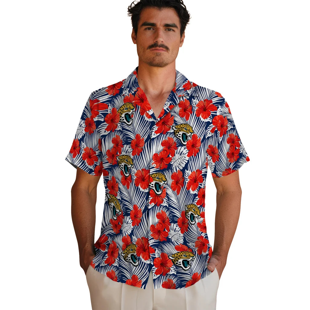 Jacksonville Jaguars Hawaiian Shirt - Hibiscus Fiesta | Moonbestprint