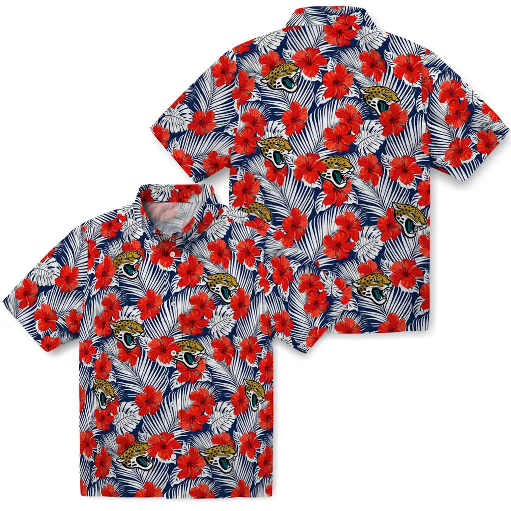 Jacksonville Jaguars Hawaiian Shirt - Hibiscus Fiesta | Moonbestprint