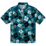 Jacksonville Jaguars Hawaiian Shirt - Hibiscus Flower Design | Moonbestprint