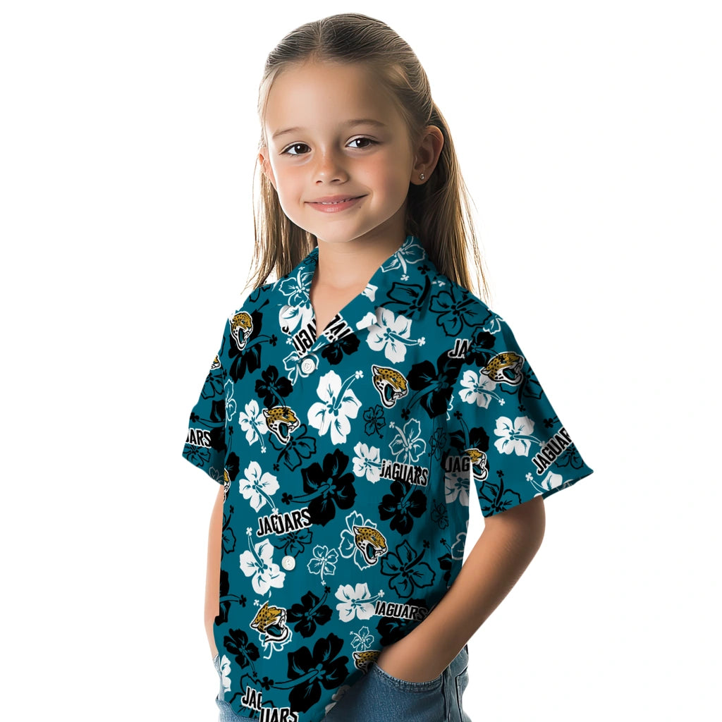 Jacksonville Jaguars Hawaiian Shirt - Hibiscus Flower Design | Moonbestprint
