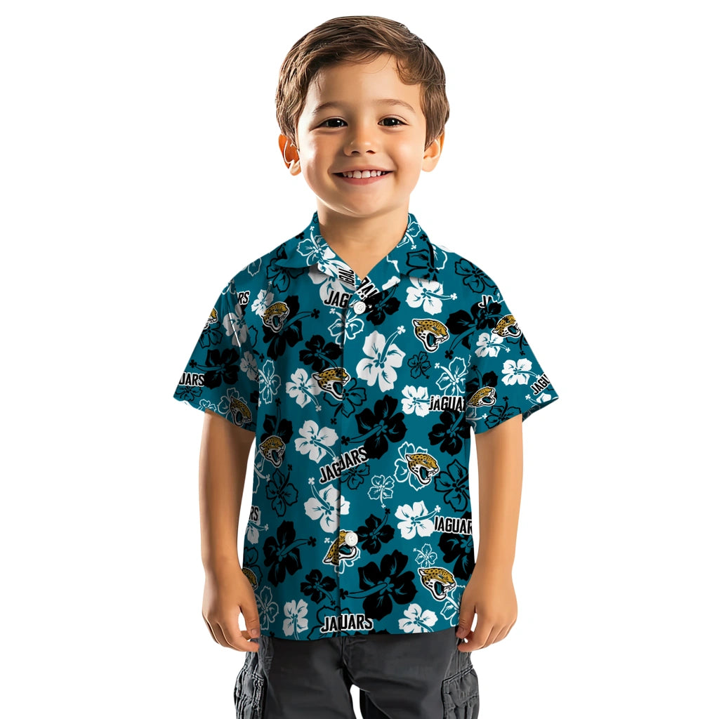 Jacksonville Jaguars Hawaiian Shirt - Hibiscus Flower Design | Moonbestprint
