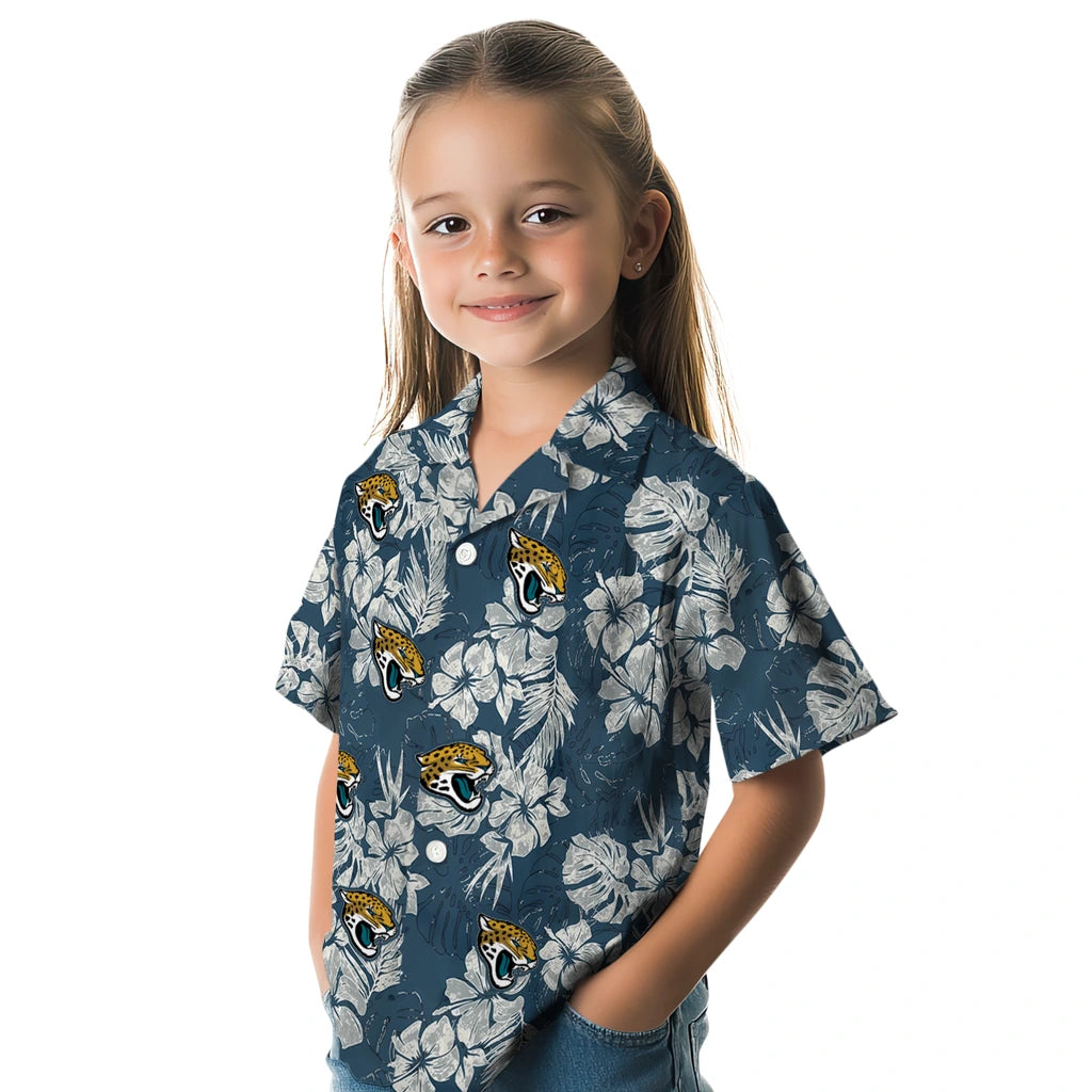Jacksonville Jaguars Hawaiian Shirt - Hibiscus Flowers | Moonbestprint