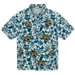 Jacksonville Jaguars Hawaiian Shirt - Hibiscus Motif | Moonbestprint