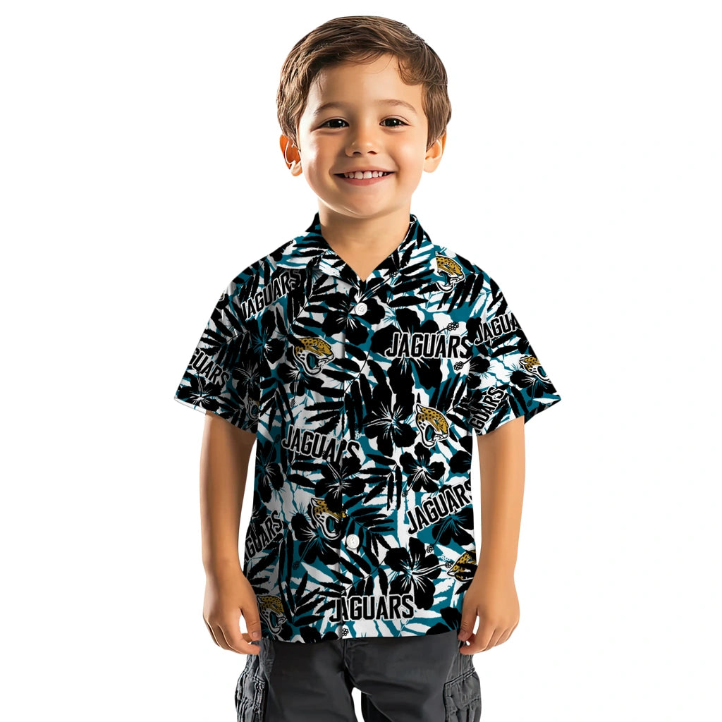 Jacksonville Jaguars Hawaiian Shirt - Hibiscus Overlay | Moonbestprint