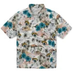 Jacksonville Jaguars Hawaiian Shirt - Hibiscus Seaside | Moonbestprint