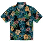 Jacksonville Jaguars Hawaiian Shirt - Hibiscus Tiki Jungle | Moonbestprint