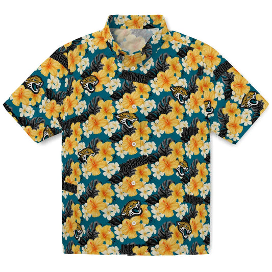 Jacksonville Jaguars Hawaiian Shirt - Hibiscus Tropics | Moonbestprint