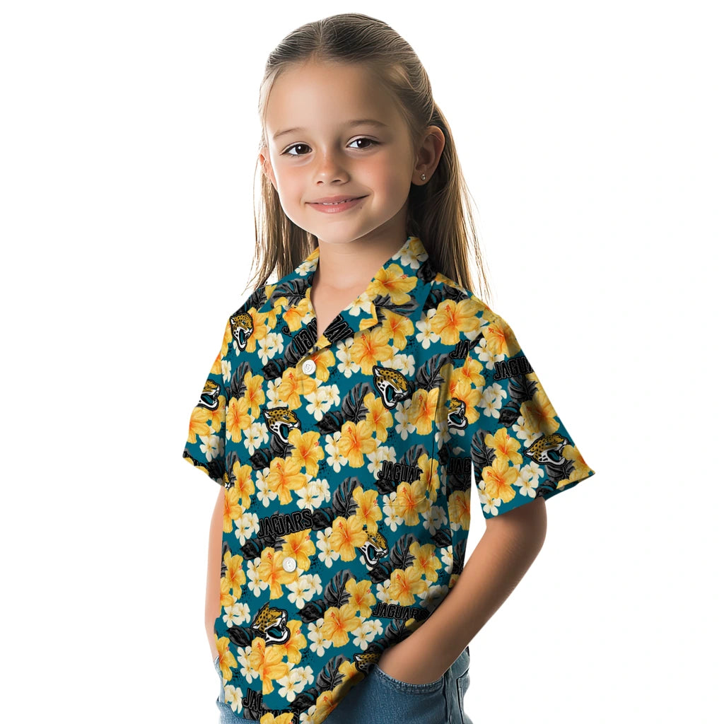 Jacksonville Jaguars Hawaiian Shirt - Hibiscus Tropics | Moonbestprint
