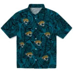 Jacksonville Jaguars Hawaiian Shirt - Leaf Outline | Moonbestprint