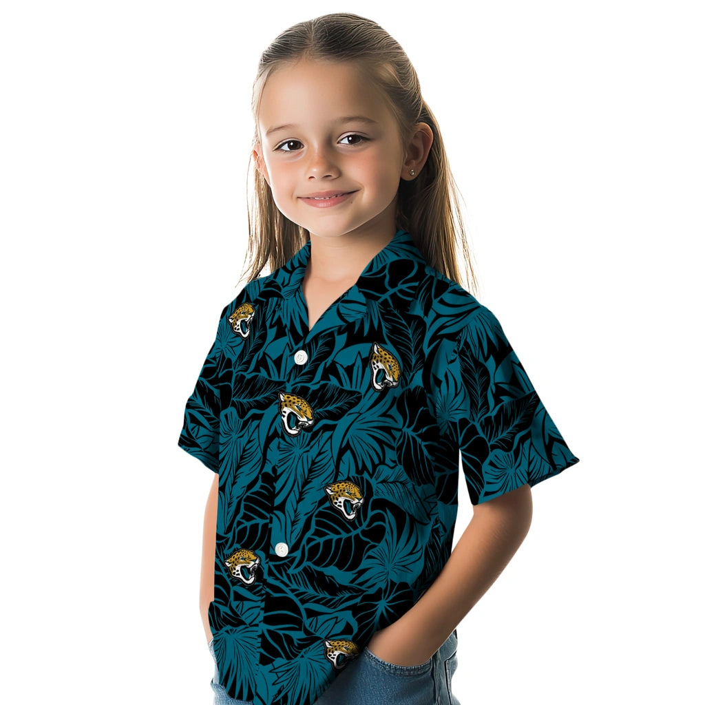 Jacksonville Jaguars Hawaiian Shirt - Monstera Layer | Moonbestprint