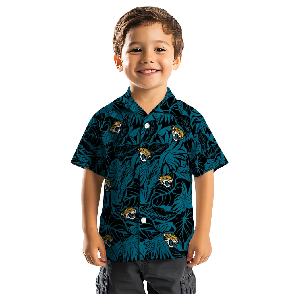 Jacksonville Jaguars Hawaiian Shirt - Monstera Layer | Moonbestprint
