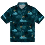 Jacksonville Jaguars Hawaiian Shirt - Palm And Clouds | Moonbestprint