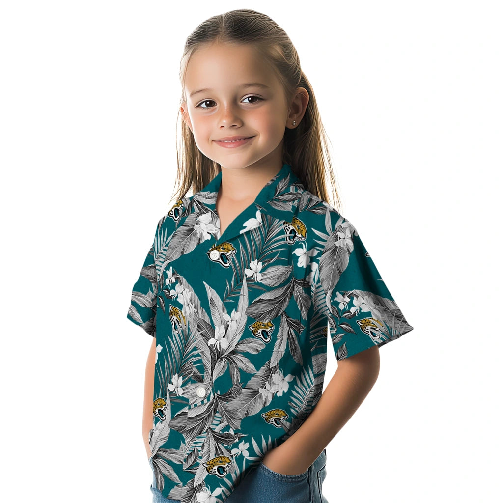 Jacksonville Jaguars Hawaiian Shirt - Palm Leaves | Moonbestprint