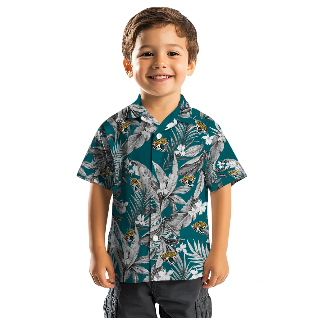 Jacksonville Jaguars Hawaiian Shirt - Palm Leaves | Moonbestprint