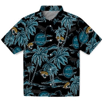 Jacksonville Jaguars Hawaiian Shirt - Palm Sunset | Moonbestprint