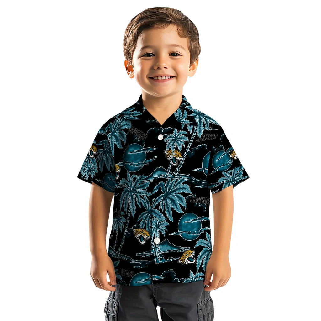 Jacksonville Jaguars Hawaiian Shirt - Palm Sunset | Moonbestprint