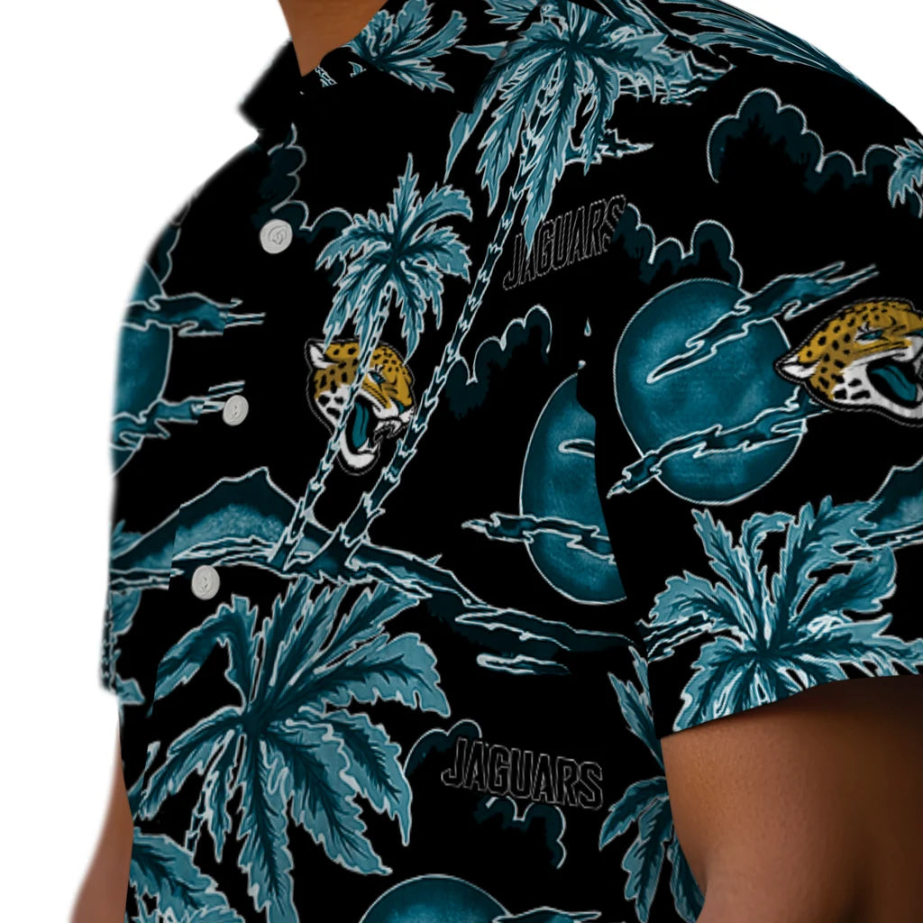 Jacksonville Jaguars Hawaiian Shirt - Palm Sunset | Moonbestprint