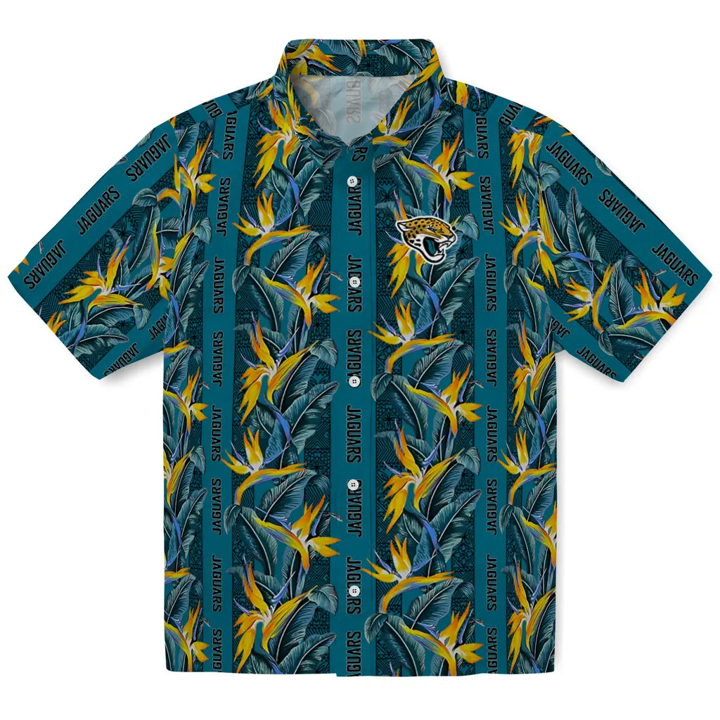 Jacksonville Jaguars Hawaiian Shirt - Paradise Vines | Moonbestprint