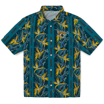 Jacksonville Jaguars Hawaiian Shirt - Paradise Vines | Moonbestprint