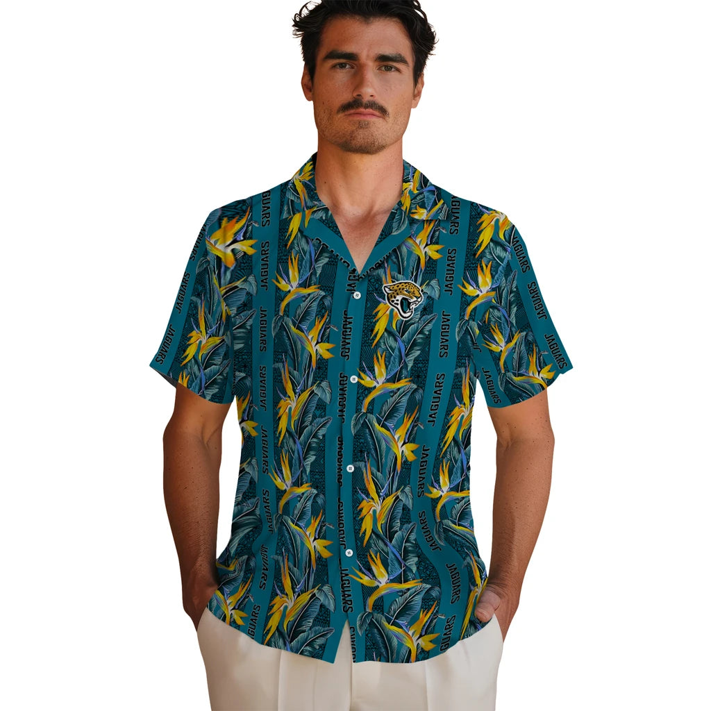 Jacksonville Jaguars Hawaiian Shirt - Paradise Vines | Moonbestprint