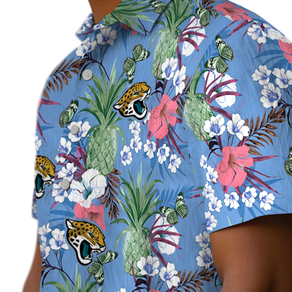 Jacksonville Jaguars Hawaiian Shirt - Pineapple Bouquet | Moonbestprint
