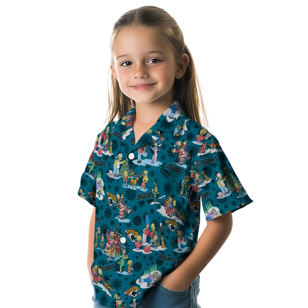 Jacksonville Jaguars Hawaiian Shirt - Simpsons Christmas | Moonbestprint