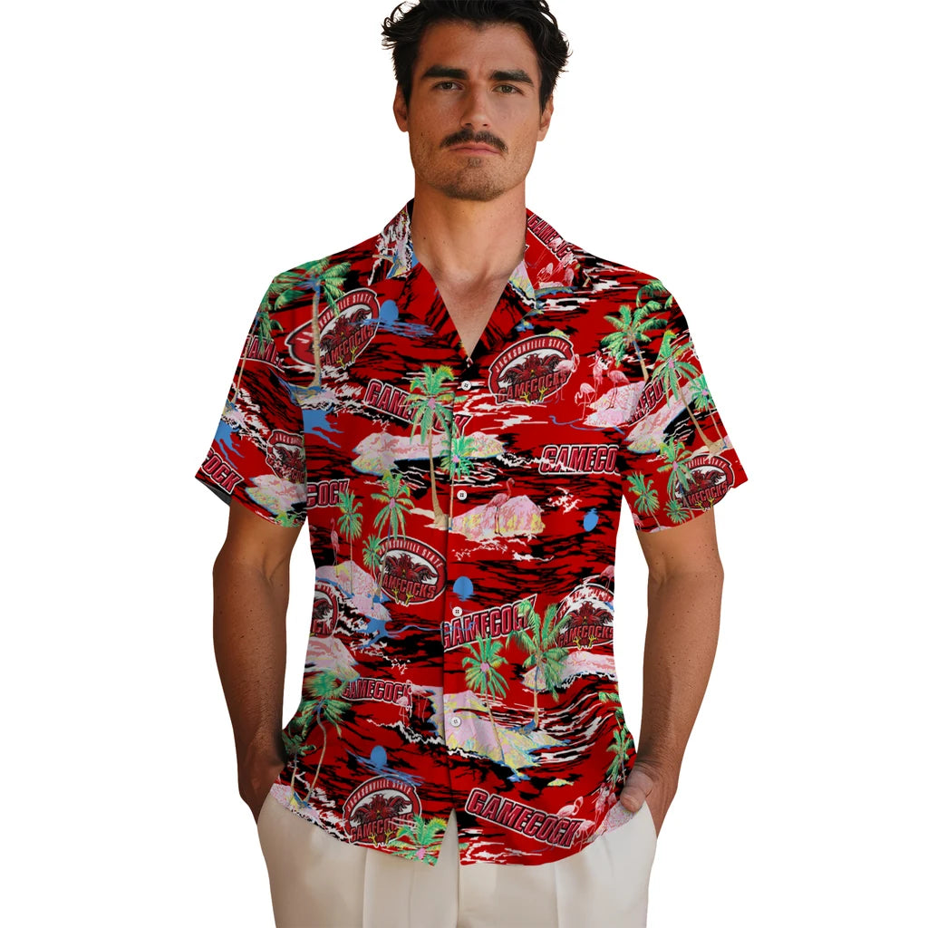 Jacksonville State Gamecocks Flamingo Retreat 2026 Hawaiian Shirt – Moonbestprint