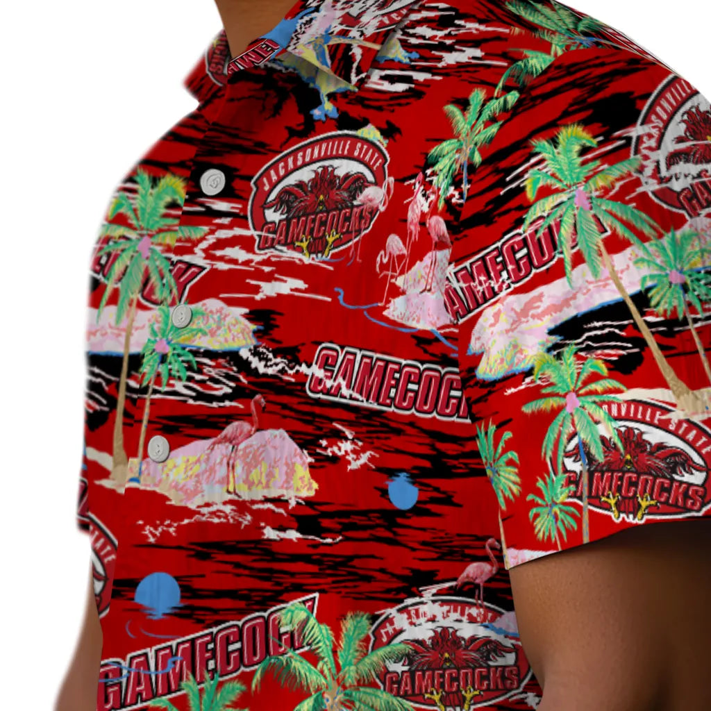 Jacksonville State Gamecocks Flamingo Retreat 2026 Hawaiian Shirt – Moonbestprint