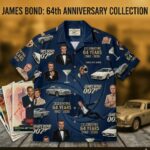 Unisex James Bond 64th Anniversary Collection 1962-2026 Graphic Hawaiian Shirt for Movie Fans – Moonbestprint