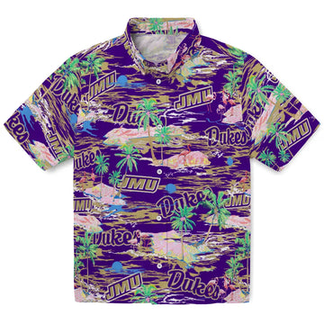 James Madison Dukes Flamingo Retreat 2026 Hawaiian Shirt – Moonbestprint