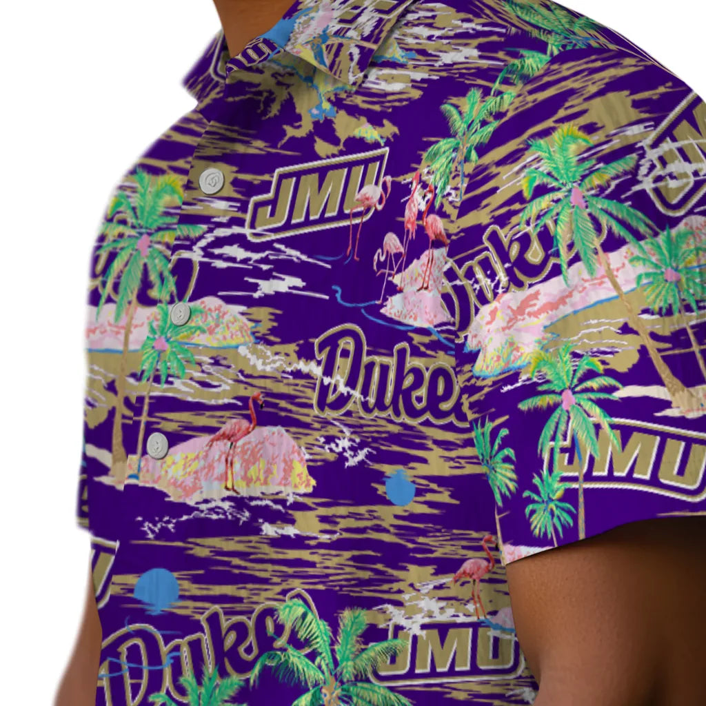 James Madison Dukes Flamingo Retreat 2026 Hawaiian Shirt – Moonbestprint