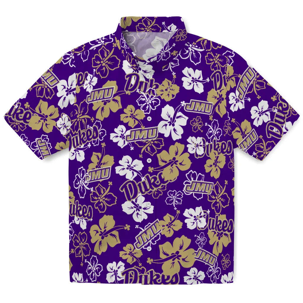 James Madison Dukes Hibiscus Bloom Hawaiian Shirt – Moonbestprint
