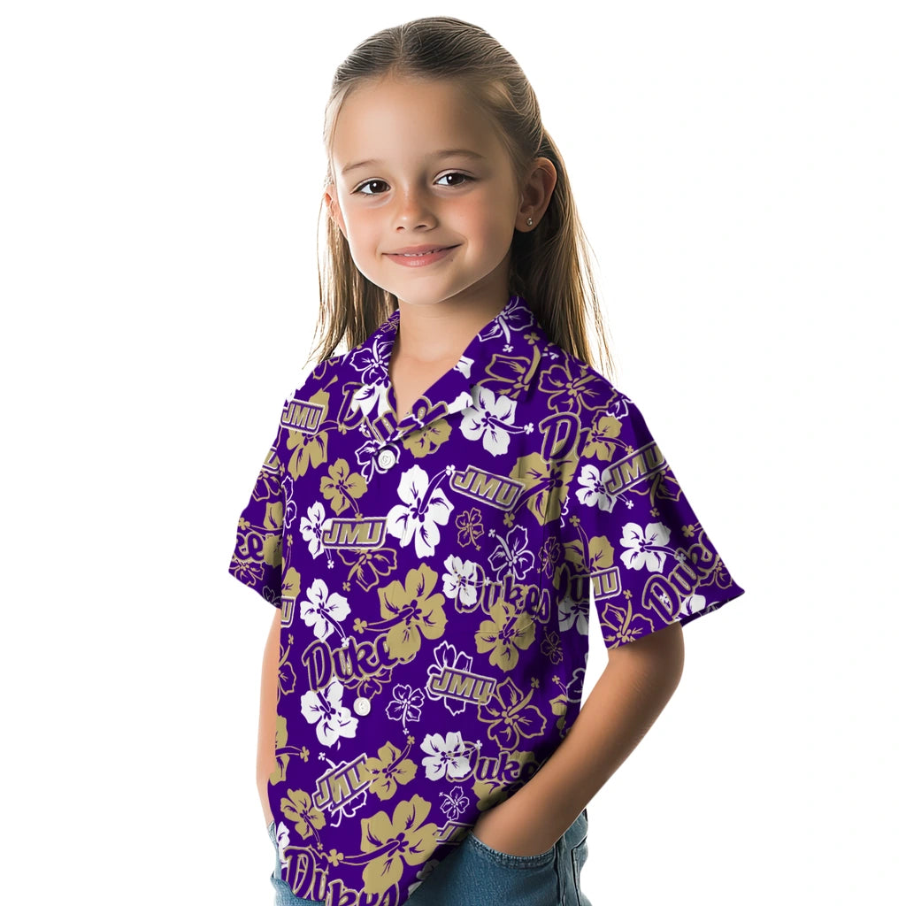 James Madison Dukes Hibiscus Bloom Hawaiian Shirt – Moonbestprint