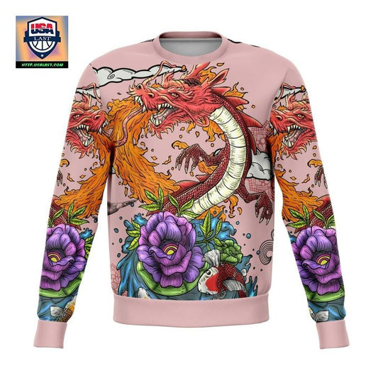Japanese Dragon Tattoo Style Jumper Unisex 3D Ugly Christmas Sweater ? Usalast