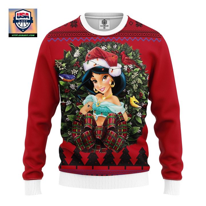 Jasmin Aladdin Princess Noel Mc Ugly Christmas Sweater Thanksgiving Gift ? Usalast