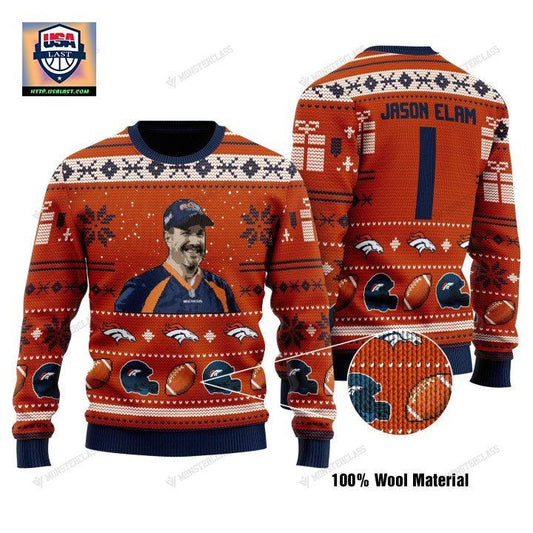 Jason Elam 1 Denver Broncos Nfl Christmas Sweater ? Usalast