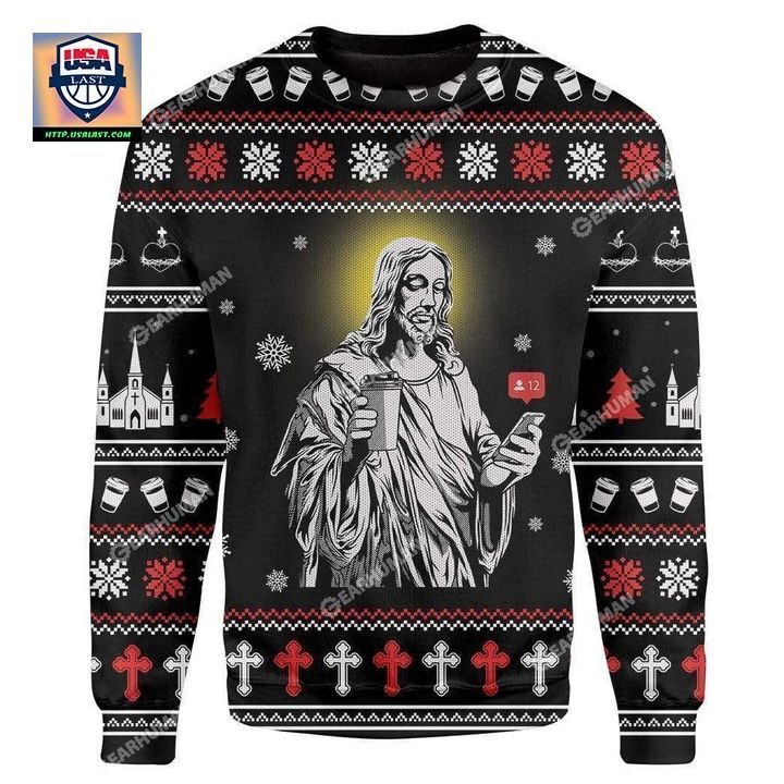 Jesus Christmas Personalized Unisex 3D Ugly Christmas Sweater ? Usalast