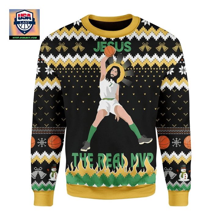 Jesus The Real MVP Ugly Christmas Sweater 2022 ? Usalast