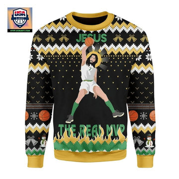 Jesus The Real MVP Ugly Christmas Sweater 2022 ? Usalast