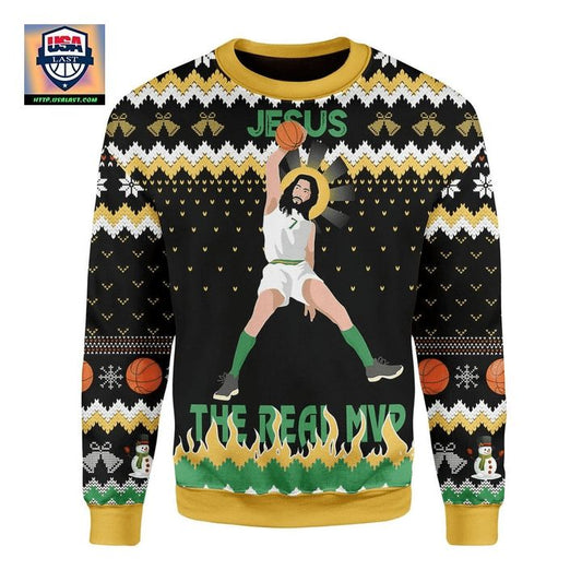 Jesus The Real MVP Ugly Christmas Sweater 2022 ? Usalast