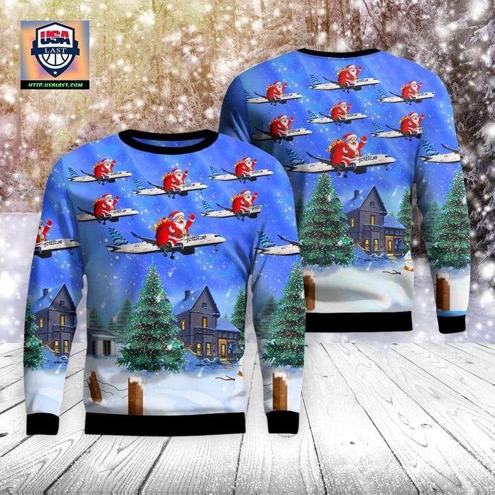 JetBlue Airbus A220-300 Christmas Sweater 3D ? Usalast