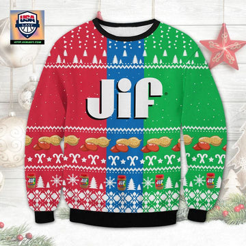 Jif Peanut Butter Ugly Christmas Sweater 2022 ? Usalast