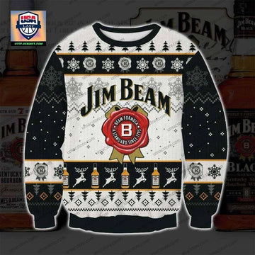 Jim Beam American Bourbon Whiskey Ugly Christmas Sweater 2022 ? Usalast